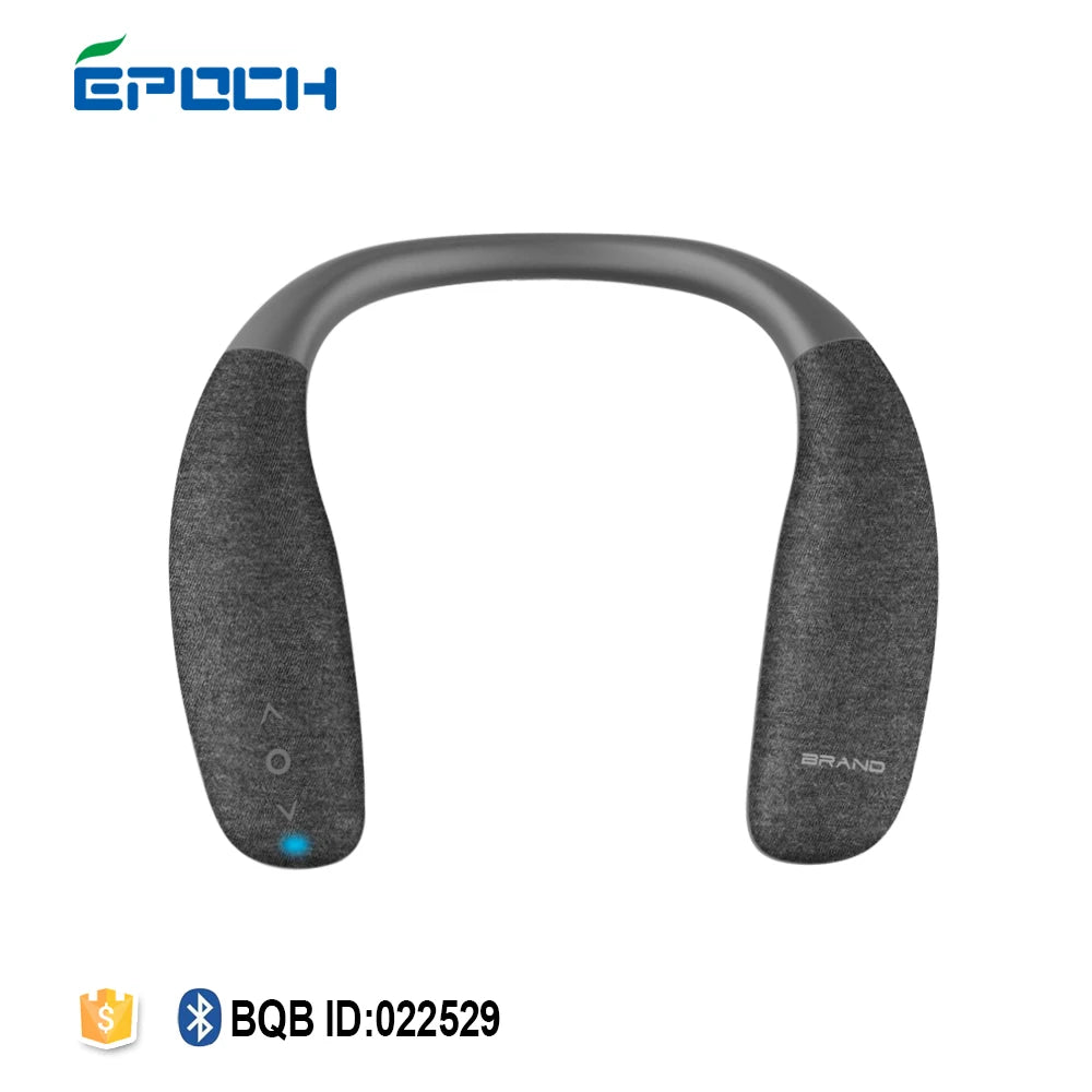Wireless Neckband Speaker Wearable Surround Sound Bluetooth Neck Speaker With Microphone for TV Gaming