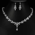 Luxury Zirconia Wedding Jewelry Set HighQuality Pendant Necklace & Earrings for Brides Perfect for Formal Events or Gift for Her