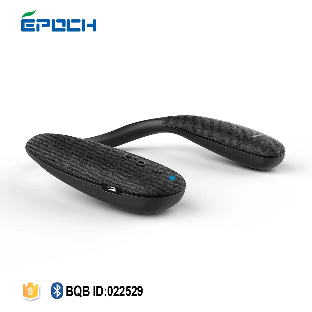 Wireless Neckband Speaker Wearable Surround Sound Bluetooth Neck Speaker With Microphone for TV Gaming