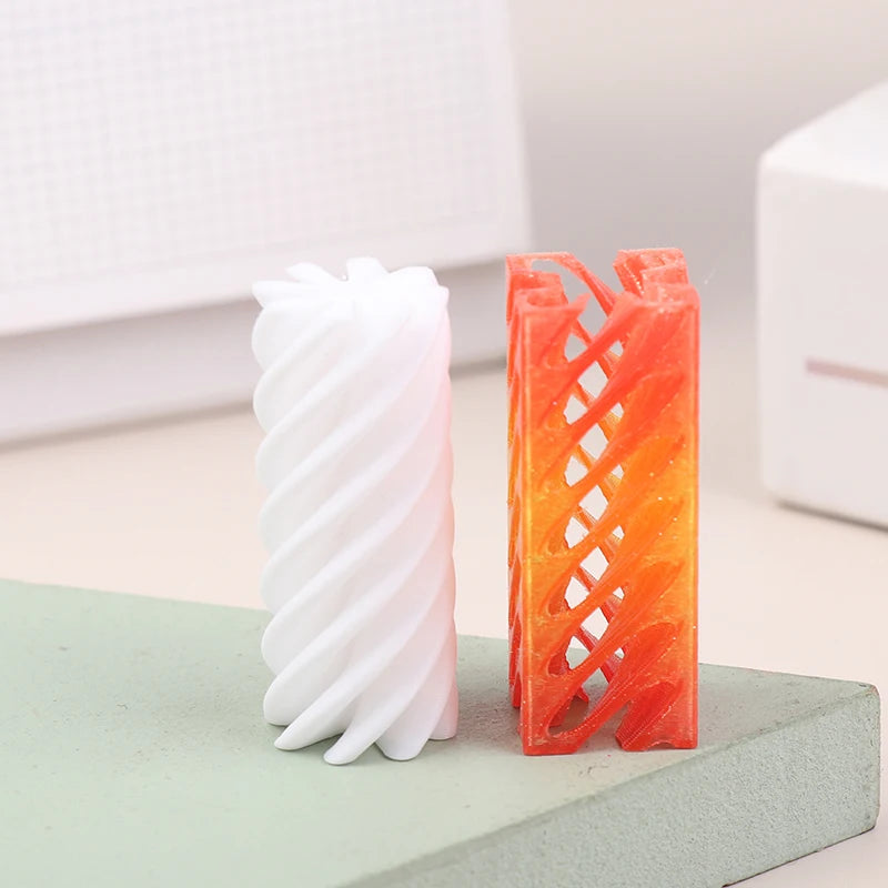 1 Piece Spiral Cone Decompression Toy 3D Printed Pyramid Impossible Pass-through Sculpture Square Pillar Helix Screw Fidget Toys