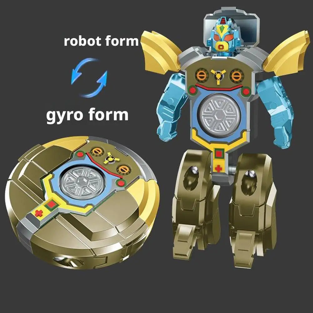Transformable Fidget Spinners Funny Sensory Fidget Toys Deformable DIY Round to Robot Fingertip Toys for Kids Party Gifts