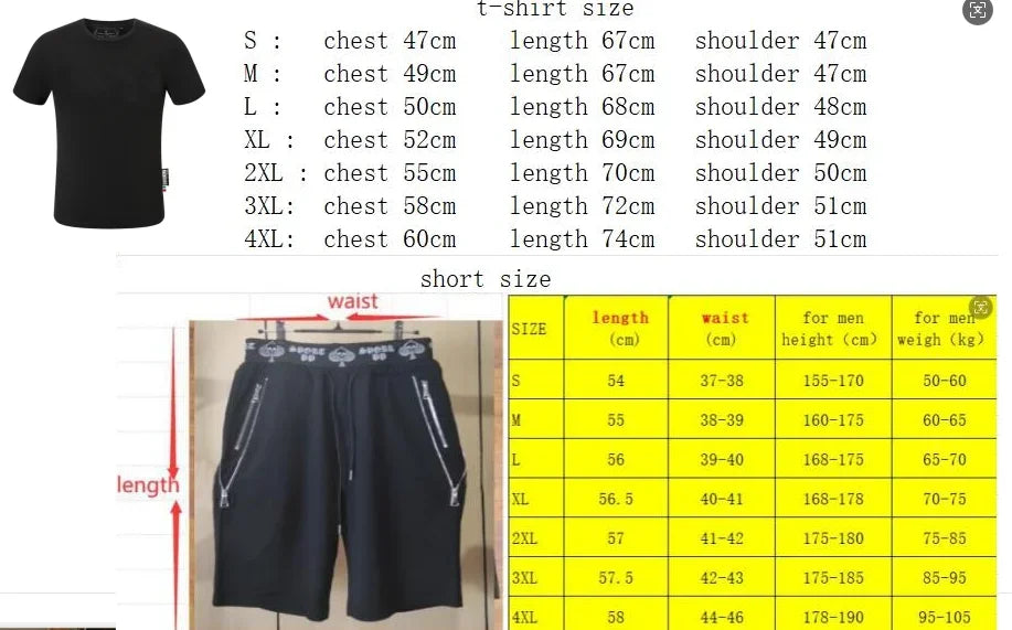 Mens Joggers Sets  Clothing Fashion designer  Tracksuit Men Short Sleeve Suit Men Casual