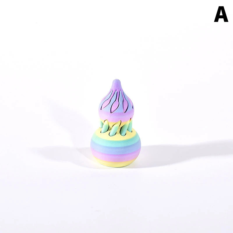 1 Piece Spiral Cone Decompression Toy 3D Printed Pyramid Impossible Pass-through Sculpture Square Pillar Helix Screw Fidget Toys