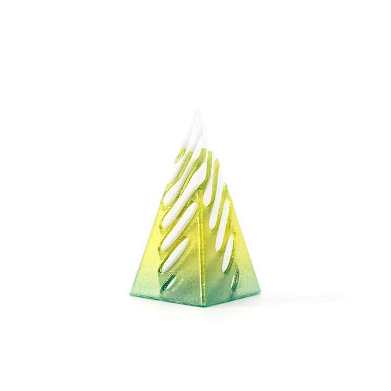 1 Piece Spiral Cone Decompression Toy 3D Printed Pyramid Impossible Pass-through Sculpture Square Pillar Helix Screw Fidget Toys