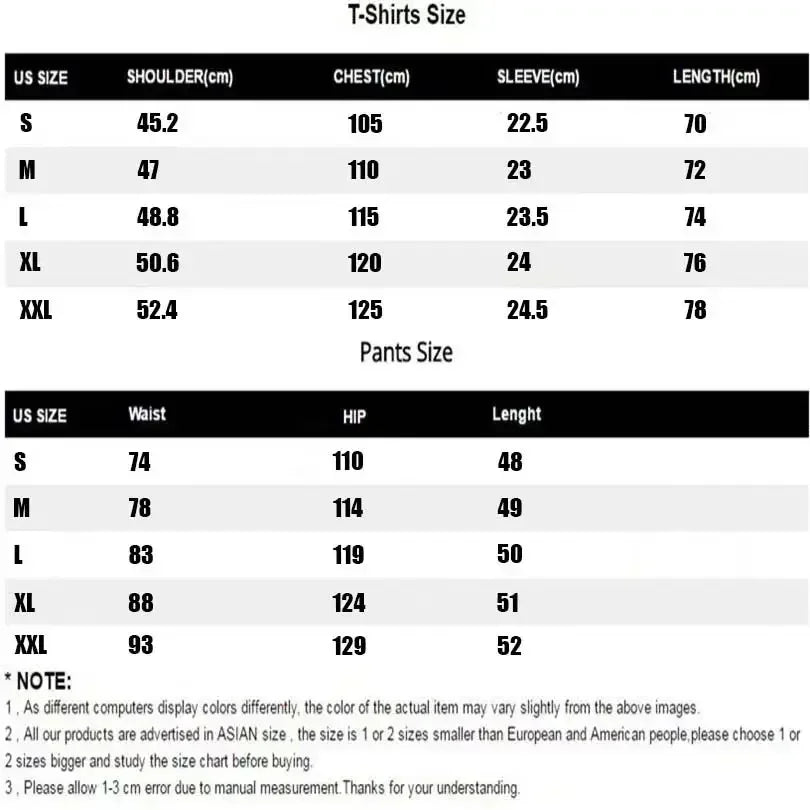 Summer Men's Sports Short Sleeved Shorts Set Street Style M Print Casual 2-piece Set Breathable Loose Fashion Outfit