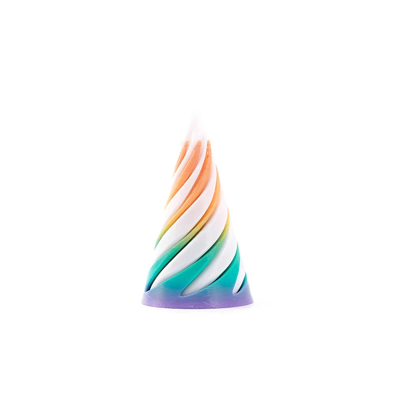 1 Piece Spiral Cone Decompression Toy 3D Printed Pyramid Impossible Pass-through Sculpture Square Pillar Helix Screw Fidget Toys