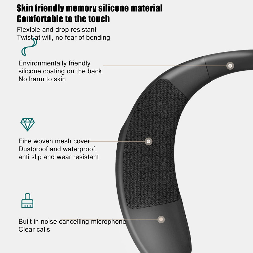 Neck Speaker Neckband Speaker Multifunction Hands  Clear Calls Stereo Sound Bluetooth Wireless Wearable Speaker Handsfree/Mic