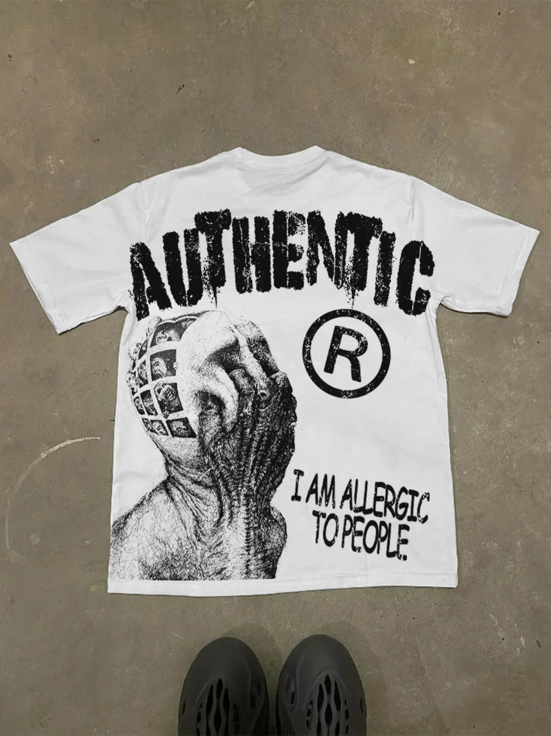 Graphic T-shirt Men Vintage Top Hip Hop Streetwear Oversized Tshirt Short Sleeve Casual Clothing Summer Fashion Trendy Tee