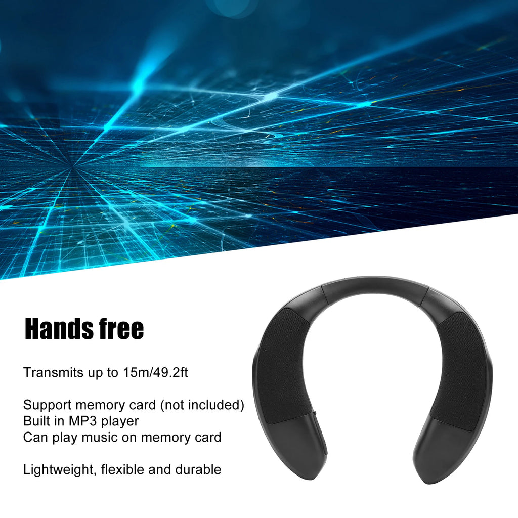Neck Speaker Neckband Speaker Multifunction Hands  Clear Calls Stereo Sound Bluetooth Wireless Wearable Speaker Handsfree/Mic