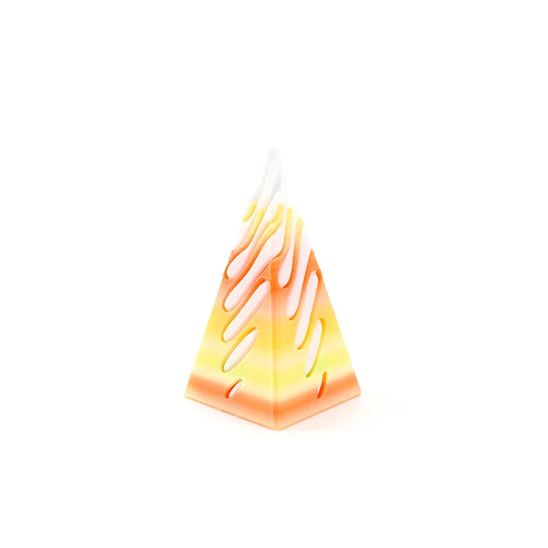 1 Piece Spiral Cone Decompression Toy 3D Printed Pyramid Impossible Pass-through Sculpture Square Pillar Helix Screw Fidget Toys