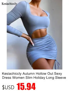Kesiachiccly Double Layers Ruched Bodycon Dress Women Halter Bandage Mini Dress Summer White Skinny Stretchy Party Vestidos