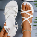 Women's Sandals Sexy Summer Shoes For Woman Summer Sandals 2025 New Flat Sandals Chaussures Femme Beach Shoes Female Footwear