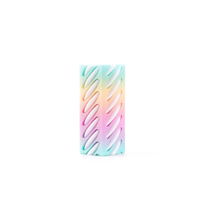 1 Piece Spiral Cone Decompression Toy 3D Printed Pyramid Impossible Pass-through Sculpture Square Pillar Helix Screw Fidget Toys