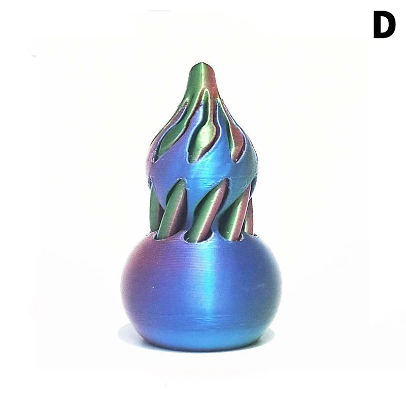 1 Piece Spiral Cone Decompression Toy 3D Printed Pyramid Impossible Pass-through Sculpture Square Pillar Helix Screw Fidget Toys