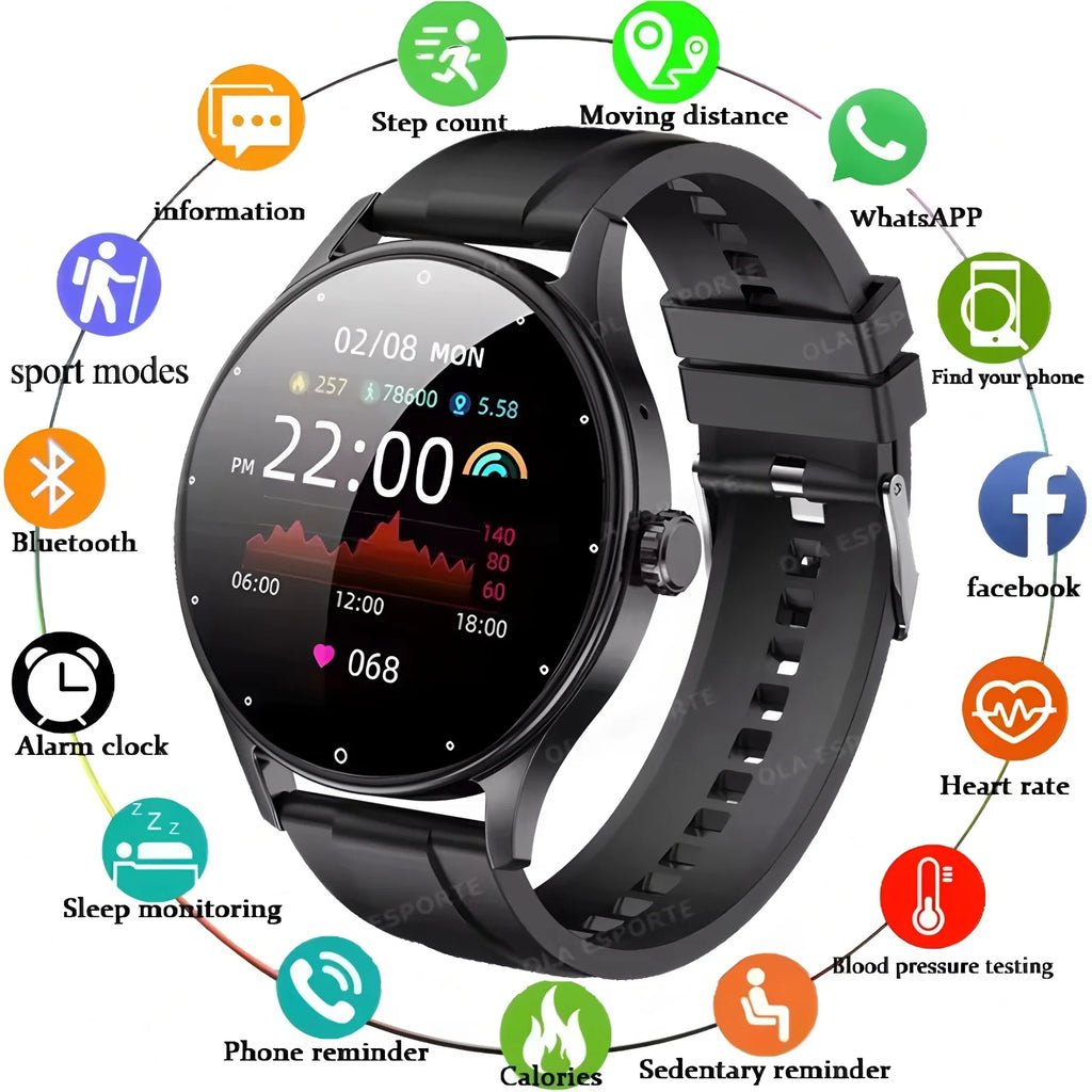 2026 Smart Watch Women Men Ladies Gift Sport Fitness Men Watches Heart Rate Monitor Waterproof Smartwatch For Android IOS